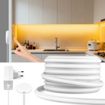 2025 Neon-LED-Streifen, COB-Licht, 24 V, superhell, selbstklebendes Neonband mit Touch-Sensor, dimmbarer Schalter für Unterschranklampe