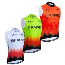 Fluor Green EFAPEL Cycling Jersey 2025 INEOS Bike Windbreaker Vest uomo donna Ropa Ciclismo senza maniche bicicletta Maillot Jersey
