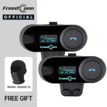 Bluetooth Motorrad Intercom Helm Headset drahtlose Gruppe Kopfhörer Musik teilen FM Radio Kommutator t com sc freedconn