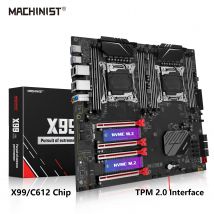 MACHINIST X99 D8 MAX placa base de CPU Dual LGA 2011-3 compatible con puerto TPM Intel Xeon E5 V3 y V4 DDR4 RAM ocho canales de memoria
