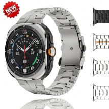 Edelstahlarmband für Samsung Galaxy Watch Ultra 2025, kein Lücke, Faltschließe, Armband für Galaxy Ultra, Armband-Zubehör