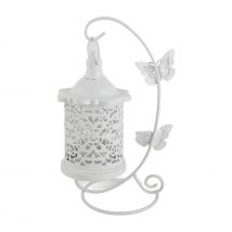 Kerzenhalter aus Eisen im europäischen Stil, Vogelkäfigform, hohles Schnitzdesign, Haushaltskerzenhalter für Hochzeiten, Jubiläen