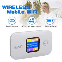 Router mobile 4G 5G Hotspot Hotspot WiFi portatile Slot SIM Display a LED Batteria da 2100 mAh Connessione stabile per il campeggio per camper