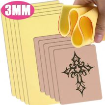 3mm Silikon Tattoo Praxis Haut Doppelseitige Tattoo Gefälschte Haut für Anfänger Permanent Körper Kunst Tattoo Zubehör