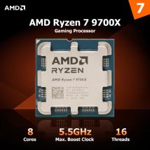 Procesador de juegos de CPU de escritorio AMD Ryzen 7 9700X R7 AM5 de 8 núcleos con arquitectura Zen 5 y frecuencia de 5,5 GHz