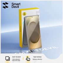 SmartDevil 1/2 Stück HD-Vollkleber-Displayschutzfolie für Samsung S25Ultra S25 S24Ultra gebogener Bildschirm AR UV-Lichthärtender weicher Film