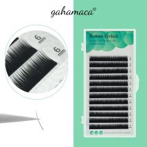 GAHAMACA Under Eyelashes 5mm/6mm/7mm Individual Eyelash Natural Soft Lash Extensions J/C Curl False Cilio For Makeup Maquillaje