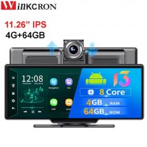 Navigazione GPS per auto IPS da 10,26 pollici 4G + 64GB ADAS Avanzato 4G WIFI Android 13 HD 1080P DVR Videoregistratore Registrar Monitoraggio del parcheggio