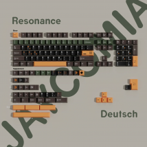 Risonanza EN/DE German Cherry Profile PBT Keycaps Big Set 7u/Alice ANSI/ISO Layout Key Caps per tastiera meccanica JCM