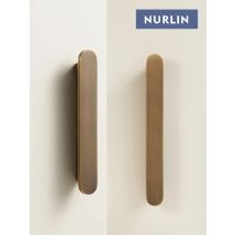 Nurlin massives Messing, schlicht, moderner Stil, antike Bronze, für Schrank, Kleiderschrank, Schublade, Möbelgriff, T-Stange