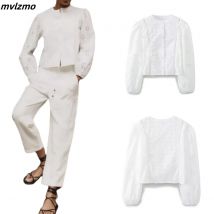 Mode Weiß Stickerei Baumwolle Hemd Koreanischen Stil Streetwear Langarm-shirt Neue Frühling Sommer Frauen Shirts