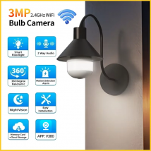 v380Pro Telecamera IP Fisheye Telecamera di sicurezza panoramica da 360 gradi da 3 MP Versione notturna completa Telecamera panoramica wifi Telecamera di sorveglianza