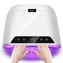72LED Lampada per asciugare le unghie per unghie Smalto gel con 4 impostazioni timer Display HD Sensore automatico Macchina per asciugare le unghie professionale