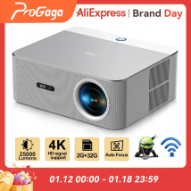 PROGAGA PG610W Proiettore Android Full HD 1080P 4K WiFi 2G 32G PG610 Proiettore Home Theater Gioco per riunioni Videoproiettore portatile proiettore proiettore 4k mini proiettore videoproiettore