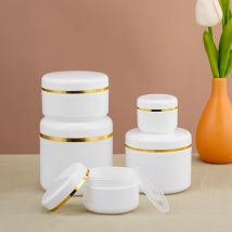 Barattoli con coperchi Bottiglia di plastica Contenitore per crema per cosmetici Barattolo piccolo all'ingrosso Scatole vuote per lucidalabbra Lattine di gel riutilizzabili