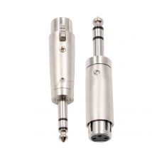1PC di Alta Qualità Nichelato 3Pin XLR Femmina Jack a 1/4 "6.35mm Maschio Spina Microfono Stereo Adattatore connettore