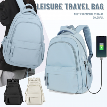 Zaini Unisex borsa da viaggio scuola chi da zaino impermeabile 14 pollici zaino per Laptop donna uomo moda tempo libero zainetto Bookbag