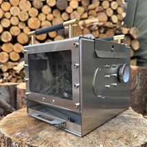 SmiiloDon-Outdoor BBQ Stove Smokeless Stainless Steel Mini Oven Portable Charcoal Camping BBQ Stove Cool Camping Equipment