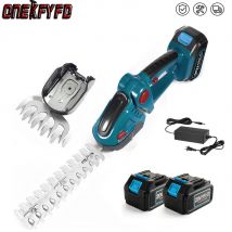 2 IN1 Elektrische Heckenschere Cordless Wiederaufladbare Handheld Jäten Beschneiden Schere Strauch Mäher Garten Werkzeug Für Makita 18V Batterie