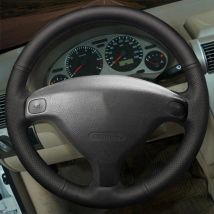 FAI DA TE Nero Indossabile Ecopelle Accessori Auto Coprivolante Per Opel Astra G Corsa B Zafira A Agila A Combo B Tigra