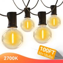 G40 Led ghirlande di luce per esterni lampadine impermeabili catena fata luce 30M ghirlande di strada stringa di luce per la decorazione del giardino di nozze