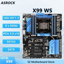 ASROCK X99 WS X99 LGA 2011-3 Motherboard Unterstützung Xeon E5-2678 v3/2680 v4 i7-5820K/5930K Xeon E5-2670 v3 CPU DDR4 M.2 EATX