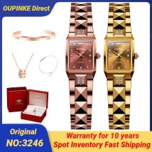 Oupinke Japan Uhrwerk automatische Damen uhr Luxus elegante Diamant Wolfram Stahlband wasserdichte Armbanduhr für Männer neu
