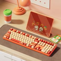 Akko MOG Profilo Lucky Mandarino Keycap Set 137 tasti PBT Copritasti a sublimazione del colore per Cherry MX Interruttori Tastiera meccanica FAI DA TE