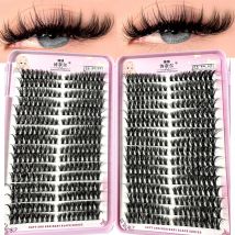 10/32 Righe Soffici Cluster di Ciglia Volume Spesso Cluster di Ciglia Estensioni 50D Sinistra/Destra Ciglia Individuali Cat Eye Lash Extension