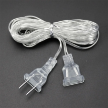 Przedłużacz zasilający 3M 5M do wtyczki EU / US LED Holiday Light String Extension Standard Switch