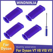 Blaue Trommelsaug-Schlauchanschlüsse für Dyson V7 V8 V10 V11 Staubsauger, unterer Kanalschlauch, weiche Rolle, flexibler weicher Gummischlauch
