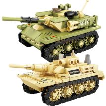 MOC 99A Główny czołg bojowy M1A2 Wojna Wojskowy pojazd miejski Samochód Klocki konstrukcyjne
