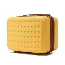 Custodia per cosmetici KONO custodia per trucco custodia per bellezza portatile per donna 100% ABS maniglia per bagaglio a mano cerniera 31x22x18