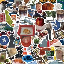 10/30/50pcs INS Modern Style Cartoon Aesthetic Stickers Decals DIY Stationery Phone Luggage Laptop Vintage Graffiti Sticker Pack