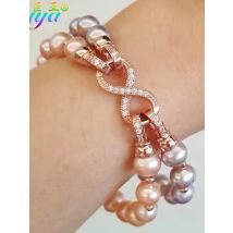 Juya DIY Jewelry Findings Supplies Infinity Connector Fastener Clasp Accessories For Natural Stones Beads Pearls Jewelry Making