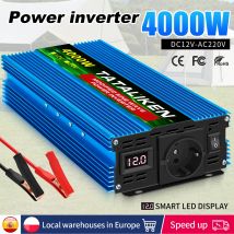 Convertitore inverter onda sinusoidale modificata 500W 1500W 2000W 2500W 3000W 4000W Display tensione LED 12V 220V 50HZ