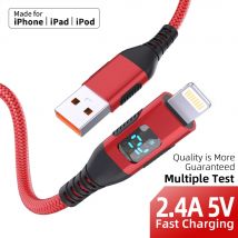 LAIHONEN MFi Certified  1PC USB A To Lightning Cable For iPhone14 13 12 X XR Fast charging cable charger Data Wire Cord