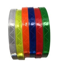 1 Zoll Breite PVC Nacht fluor zierende reflektierende Warnband Kleidungs stück Hilfs material