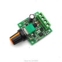 30W 2A DC 1.8V -15V PWM Motor Speed Controller Regulator Low Voltage Fan Speed Control Switch PWM Adjustable Drive 5V 12V