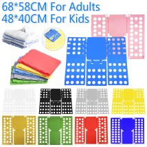 68 cm/48 cm Vestiti di Plastica Bordo Pieghevole Durevole Adulti Bambini Cartella per Lavanderia Camicia Facile e Veloce Bordo Pieghevole Strumento di Stoccaggio Domestico