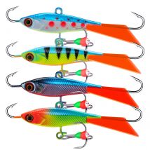 Goture Eisfischköder Winter 40mm/15g Balancer 3D Augen Jig Köder Künstlicher Harter Köder Jigging Ausgewogener Angelköder Wobbler Set