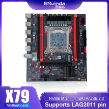 ENVINDA X79 VG6 Motherboard LGA 2011 USB2.0 SATA3 unterstützt REG-Speicher ECC und Prozessor Xeon E5 4DDR3 PCI-E NVME M.2