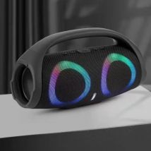 Altoparlante bluetooth ad alta potenza portatile RGB luce colorata subwoofer wireless impermeabile