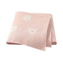 Neugeborenen Baby Decke Baumwolle Stricken Infant Kinder Jungen Mädchen Floral Kinderwagen Bettwäsche Schlafen Quilts Abdeckungen 90*70 cm werfen Decken