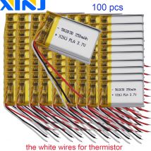 100 Stück 3,7 V 250 mAh 0,925 Wh Li-Polymer Lipo wiederaufladbare Li-Lithium-Batterie 502030   Thermistor 3-Draht für GPS-Bluetooth-Lautsprecher