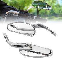 Motorrad 8 mm Seitenrückspiegel für Harley Davidson Honda Sportster Iron 883 Street Glide Fat Boy Heritage FXST