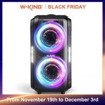 W-KING T9PRO Portable Bluetooth Speaker 120W RMS Loudest/Massive 120dB/12 Custom Bass, V5.3 Big Party Boombox Wireless Speaker