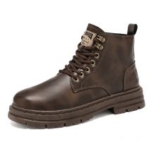Herren-Freizeitschuhe für Herbst und Winter, flache High-Top-Schuhe, atmungsaktive, bequeme und modische Herrenstiefel, Wanderschuhe