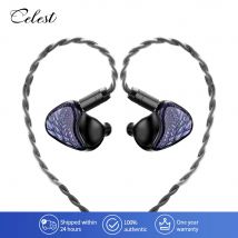 Celest Wyvern Nero In Ear Auricolare Monitor con microfono Hifi Musica Cuffia IEM Auricolari da gioco cablati per regali
