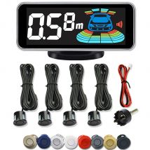 4 Stück/6 Stück/8 Stück Sonden Hinterradsystem Parksensor-Kit LCD-Display Auto-Entfernungserkennung Tonwarnung Buzze